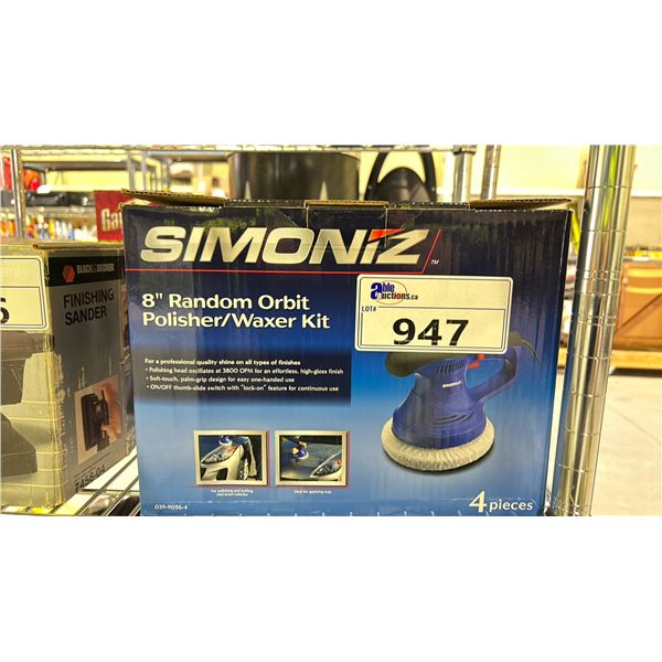 SIMONIZ 8" RANDOM ORBIT POLISHER/WAXER KIT
