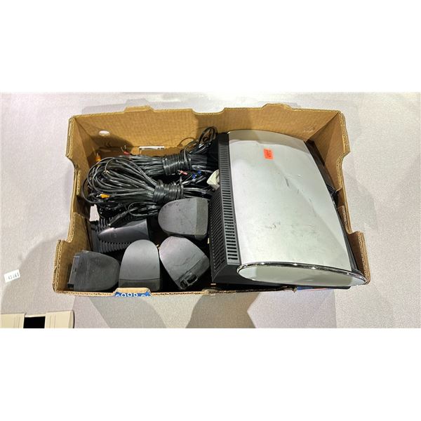 BOSE MEDIA CENTER WITH SPEAKERS, REMOTE & CORDS
