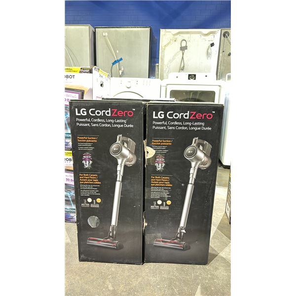 *UNKNOWN WORKING CONDITION* 2 LG CORD ZERO CORDLESS STICK VACUUMS
