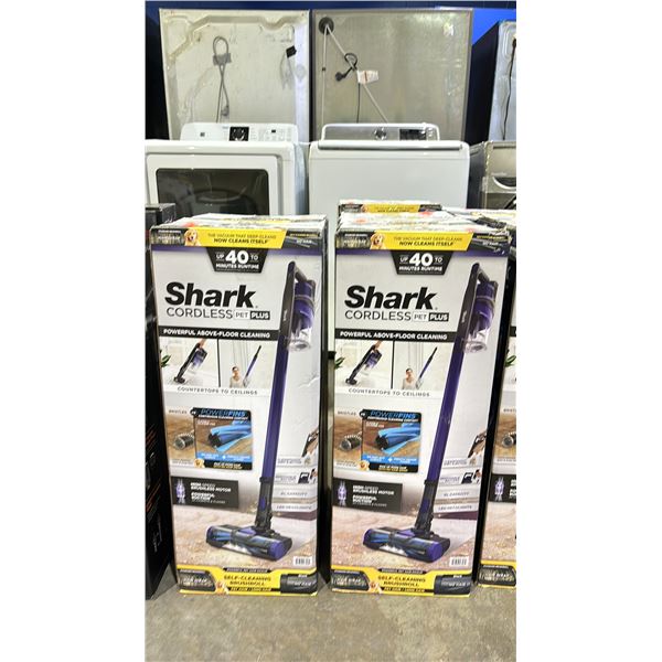 *UNKNOWN WORKING CONDITION* 2 SHARK CORDLESS PET PLUS VACUUMS