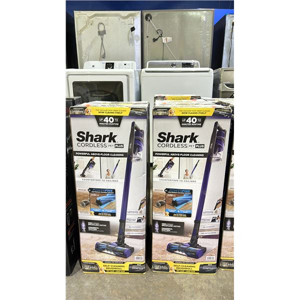 *UNKNOWN WORKING CONDITION* 2 SHARK CORDLESS PET PLUS VACUUMS