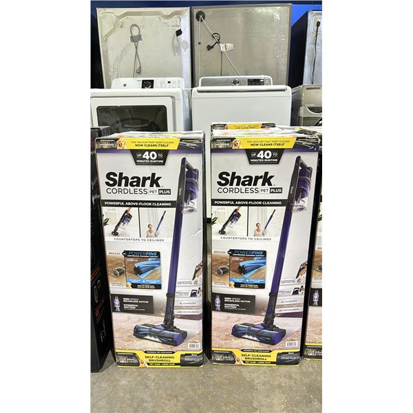*UNKNOWN WORKING CONDITION* 2 SHARK CORDLESS PET PLUS VACUUMS