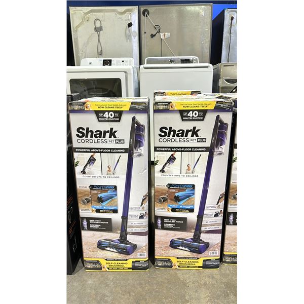 *UNKNOWN WORKING CONDITION* 2 SHARK CORDLESS PET PLUS VACUUMS