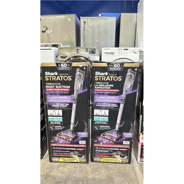 *UNKNOWN WORKING CONDITION* 2 SHARK STRATOS CORDLESS VACUUMS