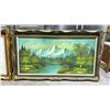 Image 1 : FRAMED ORIGINAL OIL ON CANVAS BY B. SANDY 55" X 31.5"