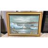 Image 1 : FRAMED ORIGINAL OIL ON CANVAS BY HAMPTON 43.5" X 32"