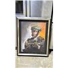 Image 1 : FRAMED ORIGINAL OIL ON BOARD BY BUA TITLED "BLUES MAN" 20.5" X 33"