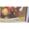 Image 2 : FRAMED ARTIST SIGNED ORIGINAL OIL ON CANVAS 24" X 28"