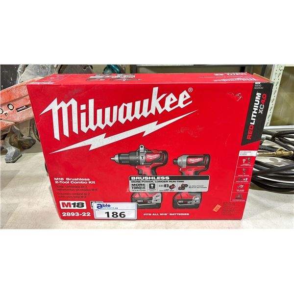 *NEW* MILWAUKEE M18 2 TOOL COMBO KIT 2893-22