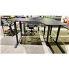 Image 2 : *TESTED WORKING* ELECTRIC HEIGHT ADJUSTABLE L-SHAPED DESK WITH KEY & POWER CORD