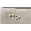 Image 1 : PAIR OF STERLING SILVER EARRINGS & STERLING SILVER RING
