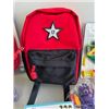 Image 2 : SHELF LOT OF ASSORTED ITEMS INCLUDING; SMALL BACK PACK, SCHOOL BUS TOY, BALLOON SET, MAGIC BEADS