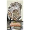 Image 2 : WOODEN BUDDHA ART PIECE ON STAND