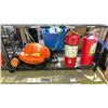 Image 1 : 2 EMPTY FIRE EXTINGUISHERS AND NAPOLEON BARBEQUE