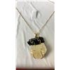 Image 2 : BLACK TOURMALINE AND CITRINE NECKLACE RETAIL $280
