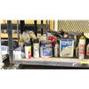 Image 2 : SHELF LOT OF ASSORTED BRAKE CLEANER, DULUX PAINT, CASTROL HYPOV C AND MORE