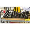 Image 2 : SHELF LOT OF CRAFTSMAN SOCKET SET, MASK, JOBMATE SANDER AND MORE