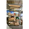 Image 1 : RACK OF ASSORTED ITEMS INCLUDING; BRAKE MASTER T224, EXTRA FINE PORE WATER FILTER CARTRIDGE, PAINT