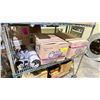 Image 1 : SHELF LOT OF ROYAL CHINET PAPER PLATES AND MORE