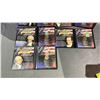 Image 2 : LOT OF 5 FIRST COMMEMORATIVE MINT PRESIDENTIAL DOLLAR STAMPS & COINS