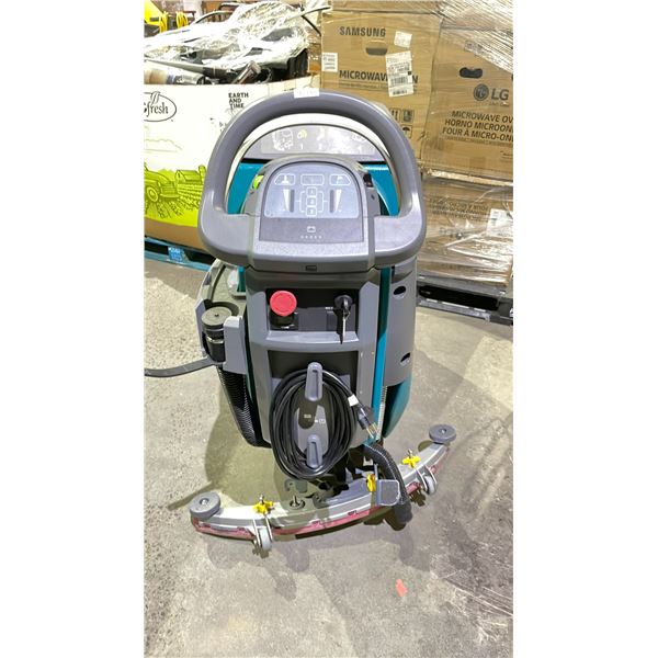 TENNANT T300 WALK-BEHIND FLOOR SCRUBBER WITH KEY & POWER CORD 92.2