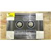 Image 1 : SEDIN DUAL SIGNED PUCKS FRAMED