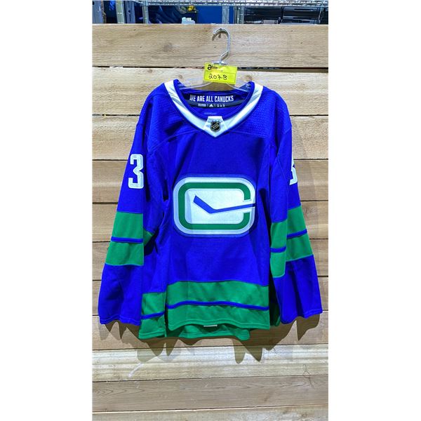 NEW ADIDAS NHL VANCOUVER CANUCKS NILS HOGLANDER SIZE 60 ALTERNATE JERSEY