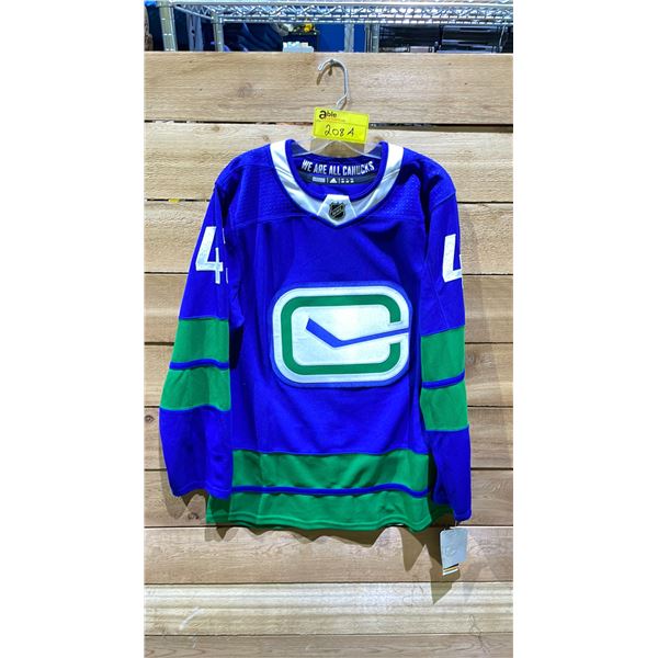NEW ADIDAS NHL VANCOUVER CANUCKS QUINN HUGHES ALTERNATE JERSEY SIZE 46