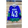 Image 2 : NEW ADIDAS NHL VANCOUVER CANUCKS QUINN HUGHES ALTERNATE JERSEY SIZE 46