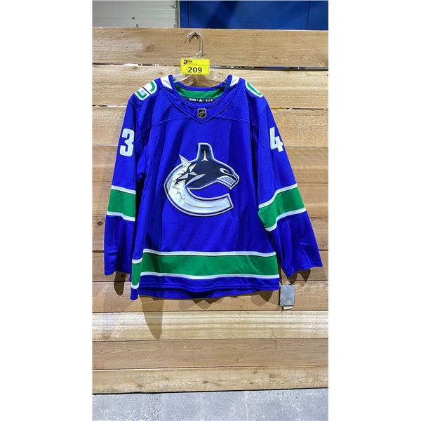 NEW ADIDAS NHL VANCOUVER CANUCKS QUINN HUGHES JERSEY SIZE 56