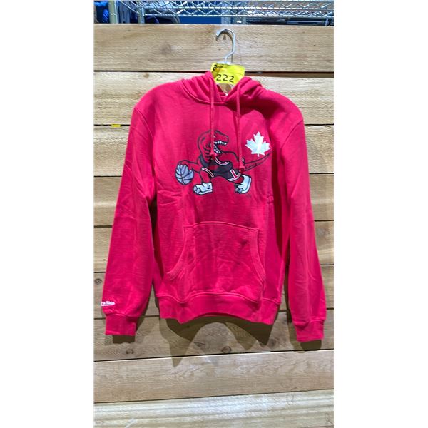 NEW MITCHELL AND NESS NBA TORONTO RAPTORS RUNNING DINO TEAM HOODIE SIZE S