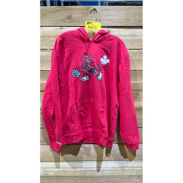 NEW MITCHELL AND NESS NBA TORONTO RAPTORS RUNNING DINO TEAM HOODIE SIZE XXL