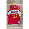 Image 1 : NEW MITCHELL AND NESS NBA HARDWOOD CLASSICS ATLANTA HAWKS DOMINIQUE WILKINS 1986-87 JERSEY SIZE L