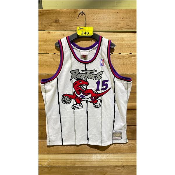 NEW MITCHELL AND NESS HARDWOOD CLASSICS TORONTO RAPTORS JERSEY VINCE CARTER 1998-99 SIZE 2XL