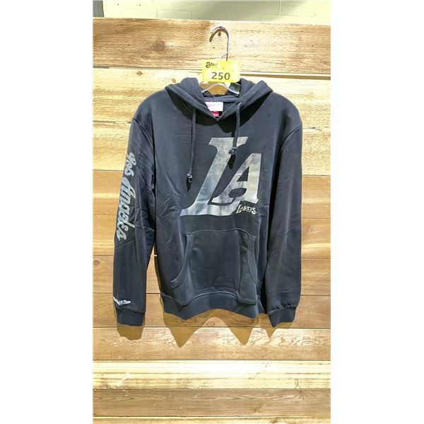 NEW MITCHELL AND NESS NBA LOS ANGELES LAKERS PRIMARY HOODIE SIZE M
