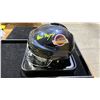 Image 2 : AUTOGRAPHED VANCOUVER CANUCKS QUINN HUGHES BLACK SKATE MINI HELMET