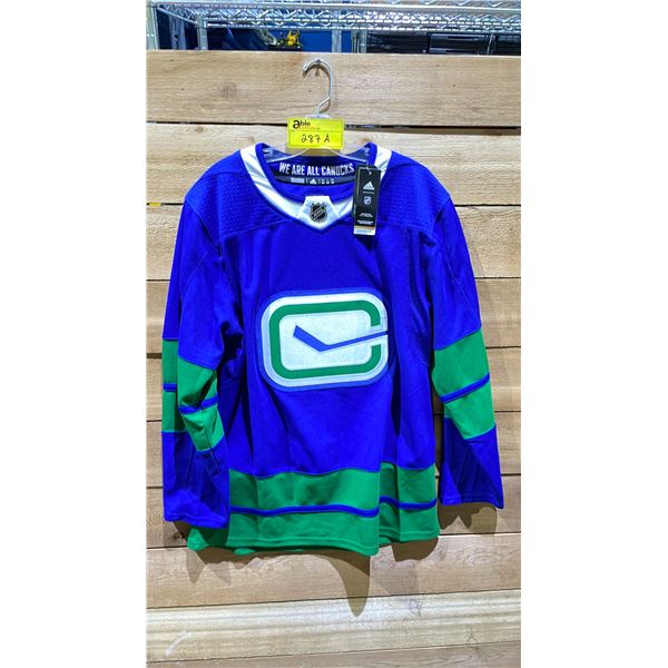 NEW ADIDAS VANCOUVER CANUCKS ALTERNATE JERSEY SIZE 44