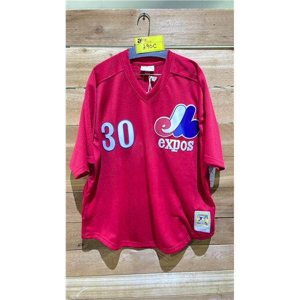 NEW MITCHELL AND NESS COOPERSTOWN MLB MONTREAL EXPOS JERSEY SIZE 52(2XL)