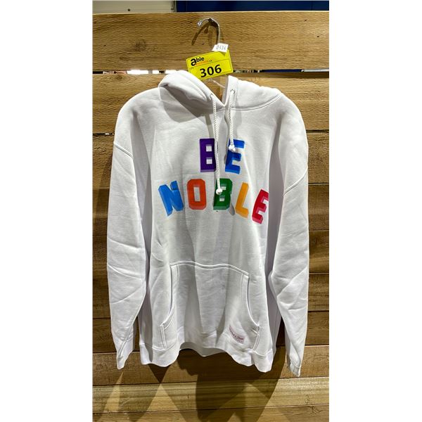 NEW MITCHELL AND NESS BE NOBLE COLLABORATION HOODIE SIZE L