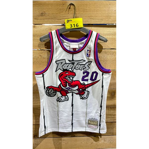 NEW MITCHELL AND NESS HARDWOOD CLASSICS TORONTO RAPTORS DAMON STOUDAMIRE 1995-96 JERSEY SIZE M