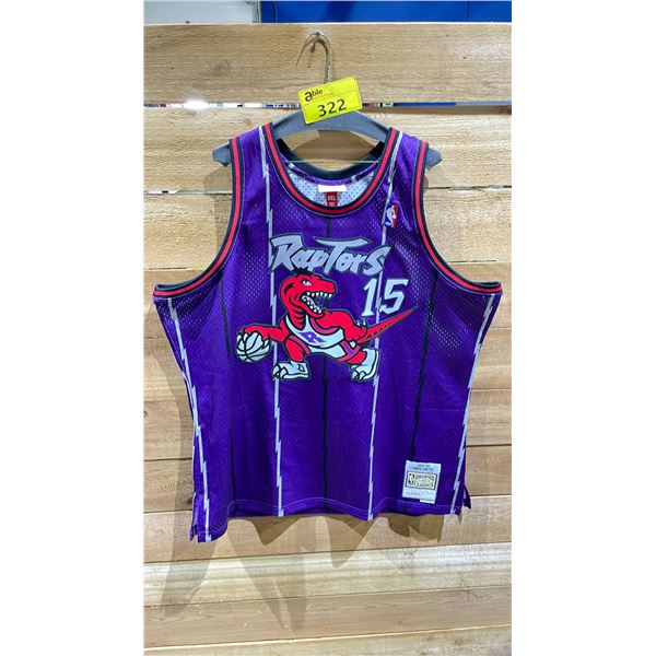 NEW MITCHELL AND NESS HARDWOOD CLASSICS TORONTO RAPTORS VINCE CARTER 1998-99 JERSEY SIZE 2XL