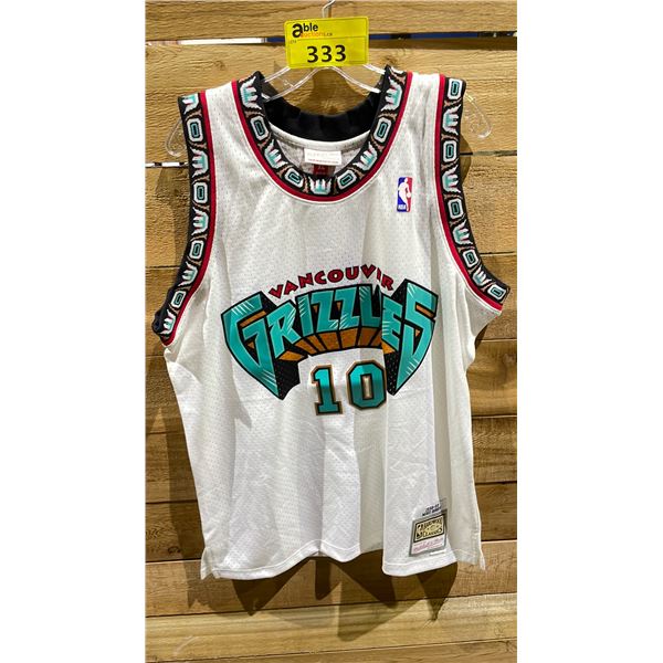 NEW MITCHELL AND NESS HARDWOOD CLASSICS TORONTO GRIZZLIES MIKE BIBBY 1998-99 JERSEY SIZE XL