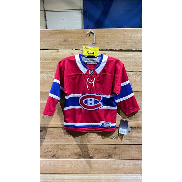 NEW NHL MONTREAL CANADIENS JERSEY SIZE 4/7