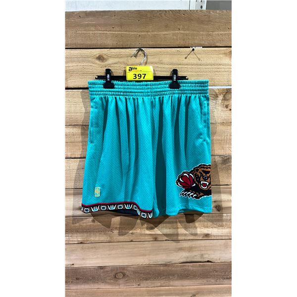 NEW MITCHELL AND NESS HARDWOOD CLASSICS VANCOUVER GRIZZLIES SHORTS SIZE XL