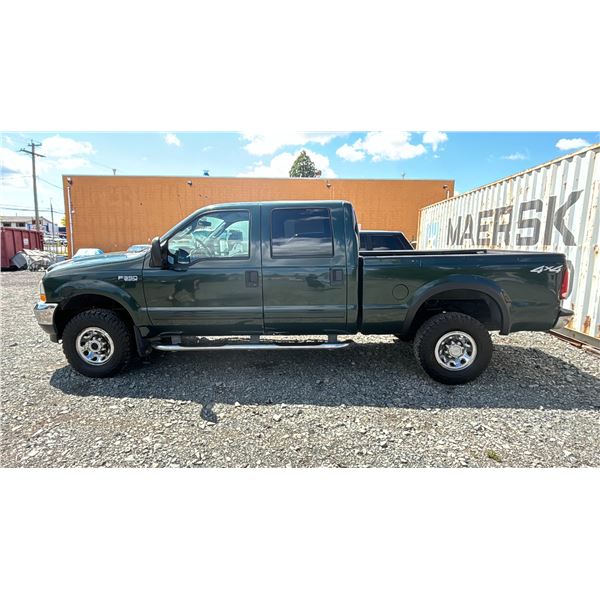 *R* 2003 FORD F350, GREEN, PICK UP, VIN 1FTSW31L53EB59055,