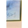 Image 2 : FRAMED HERON AND LOTUS ART SIGNED BY LENA LIU 882//950 APPROX 29.5X26