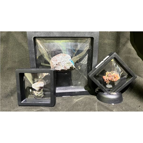 CAVANSITE SPECIMEN RETAIL $400, GENUINE RUBY SPECIMEN RETAIL $1500, AND VANADINITE RETAIL $480