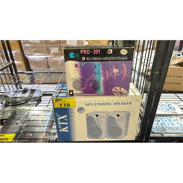 KTX MULTIMEDIA SPEAKER AND PRO-201 MULTIMEDIA SPEAKER