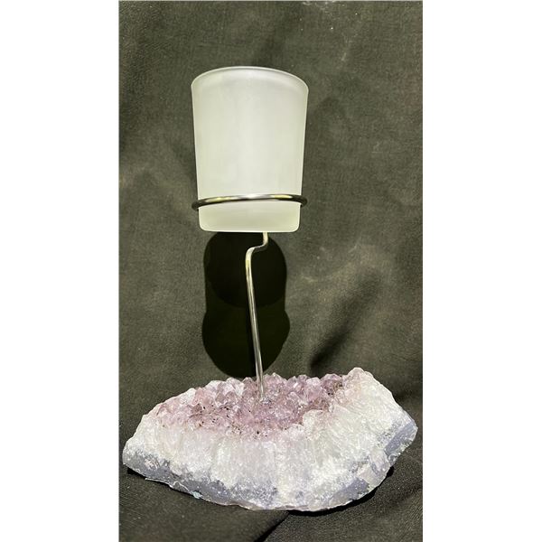 AMETHYST CANDLE HOLDER RETAIL $480