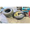Image 1 : 2 WINDFORCE TIRE 225/75R16 AND POWER KING 235/80R16 TIRE ON RIM
